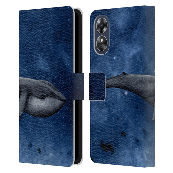 Barruf Animals The Whale Leather Book Wallet Case Cover For OPPO A17