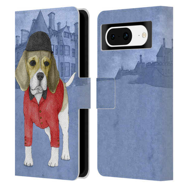 Barruf Dogs Beagle Leather Book Wallet Case Cover For Google Pixel 8