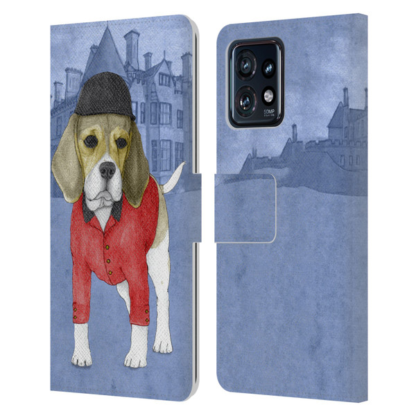 Barruf Dogs Beagle Leather Book Wallet Case Cover For Motorola Moto Edge 40 Pro