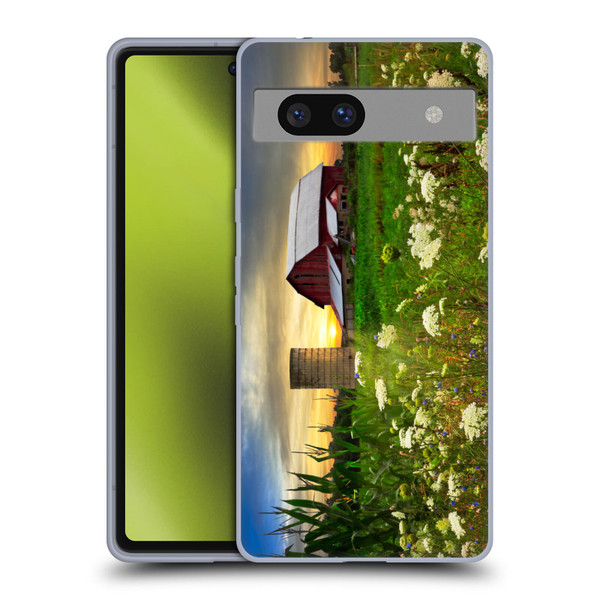 Celebrate Life Gallery Florals Sunset Lace Pastures Soft Gel Case for Google Pixel 7a