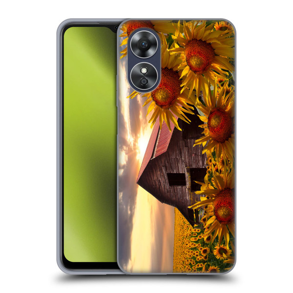 Celebrate Life Gallery Florals Sunflower Dance Soft Gel Case for OPPO A17