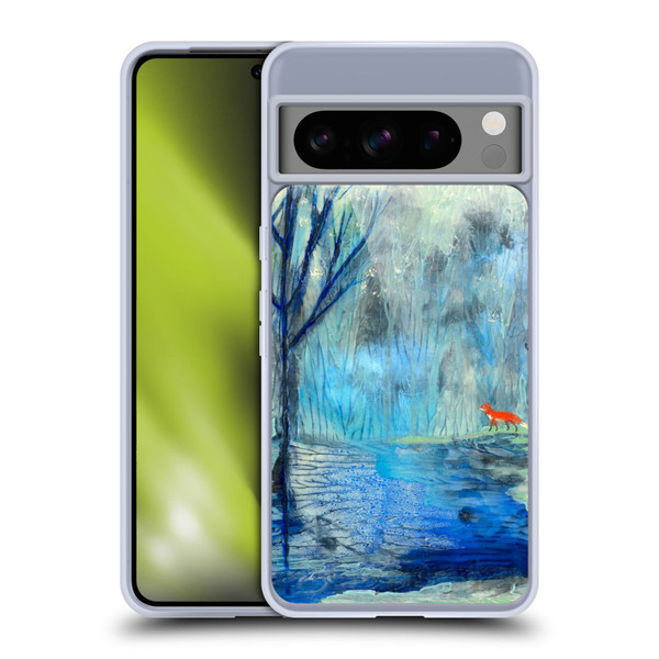 Wyanne Nature 2 Red Fox Blue River Soft Gel Case for Google Pixel 8 Pro
