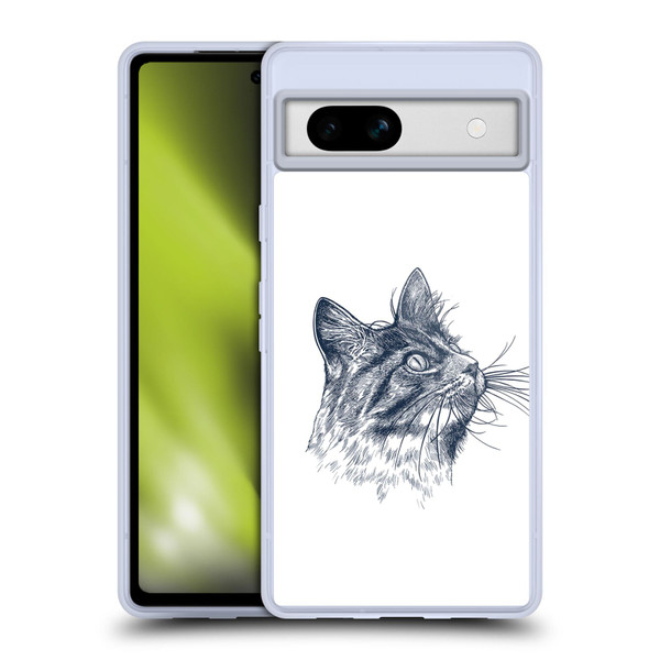 Rachel Caldwell Animals 3 Cat Soft Gel Case for Google Pixel 7a
