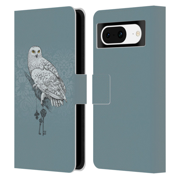 Rachel Caldwell Illustrations Key Holder Leather Book Wallet Case Cover For Google Pixel 8