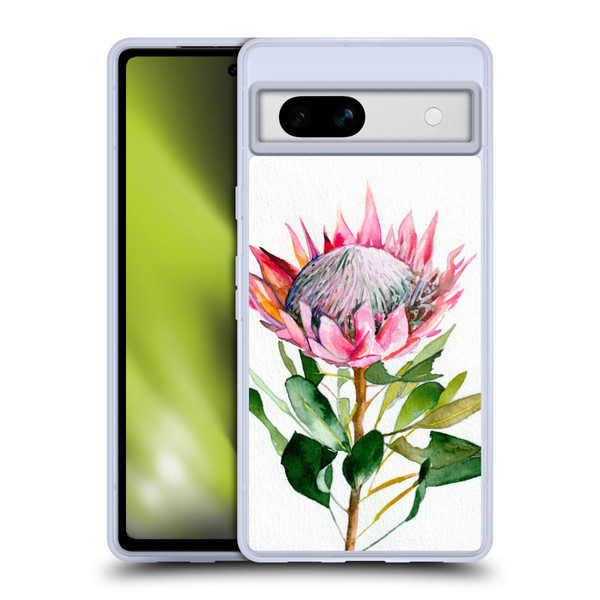 Mai Autumn Floral Blooms Protea Soft Gel Case for Google Pixel 7a