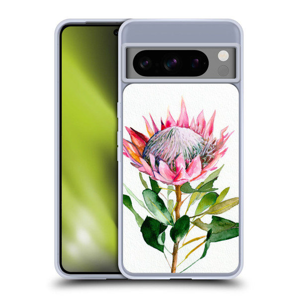 Mai Autumn Floral Blooms Protea Soft Gel Case for Google Pixel 8 Pro