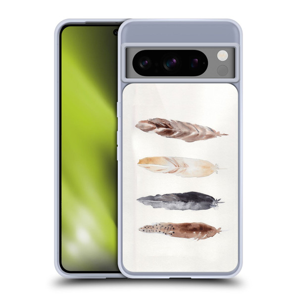 Mai Autumn Feathers Pattern Soft Gel Case for Google Pixel 8 Pro