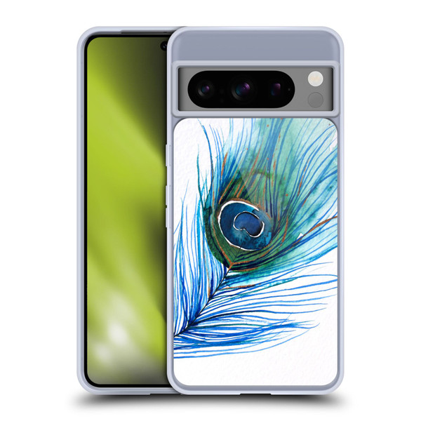 Mai Autumn Feathers Peacock Soft Gel Case for Google Pixel 8 Pro