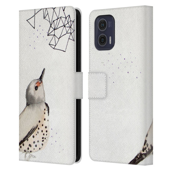 Mai Autumn Birds Northern Flicker Leather Book Wallet Case Cover For Motorola Moto G73 5G