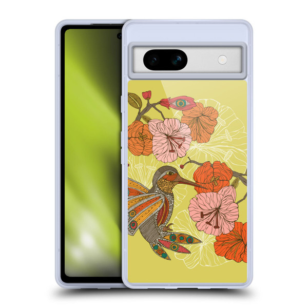 Valentina Birds Hummingbird Flower Soft Gel Case for Google Pixel 7a