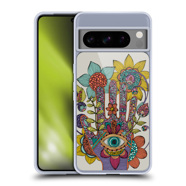 Valentina Symbols Illustration Hamsa Soft Gel Case for Google Pixel 8 Pro