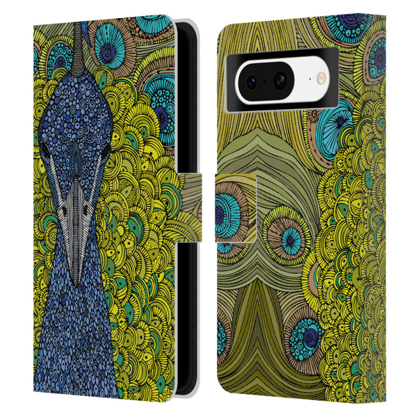Valentina Birds The Peacock Leather Book Wallet Case Cover For Google Pixel 8