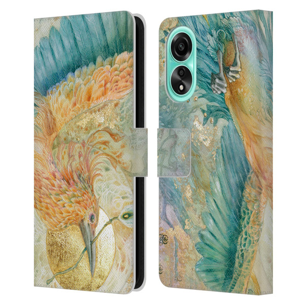 Stephanie Law Birds The Blue Above Leather Book Wallet Case Cover For OPPO A78 4G