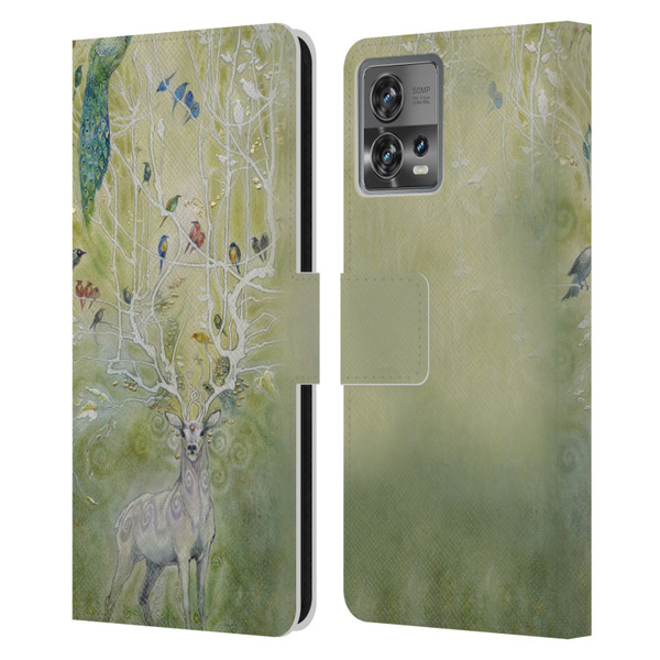 Stephanie Law Stag Sonata Cycle Deer 2 Leather Book Wallet Case Cover For Motorola Moto Edge 30 Fusion