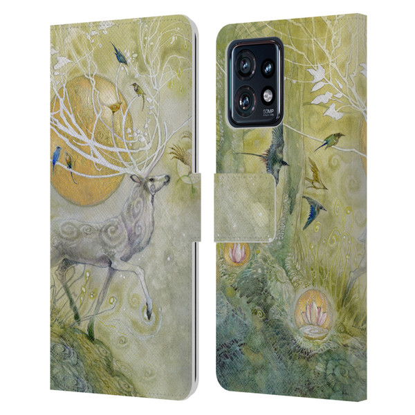 Stephanie Law Stag Sonata Cycle Allegro 2 Leather Book Wallet Case Cover For Motorola Moto Edge 40 Pro
