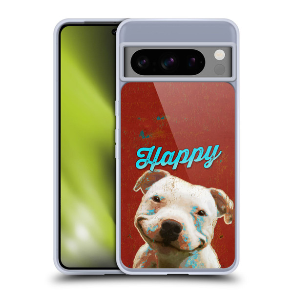 Duirwaigh Animals Pitbull Dog Soft Gel Case for Google Pixel 8 Pro