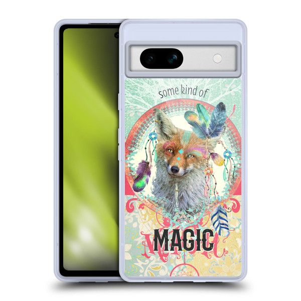 Duirwaigh Boho Animals Fox Soft Gel Case for Google Pixel 7a