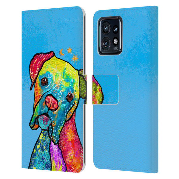 Duirwaigh Animals Boxer Dog Leather Book Wallet Case Cover For Motorola Moto Edge 40 Pro