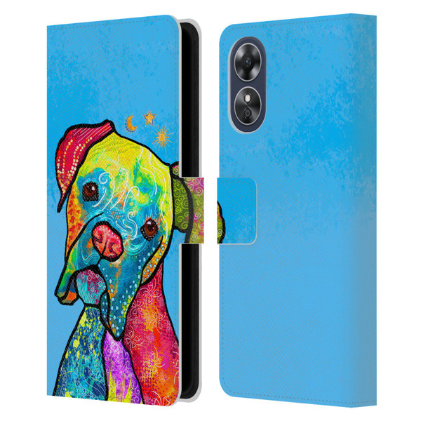 Duirwaigh Animals Boxer Dog Leather Book Wallet Case Cover For OPPO A17