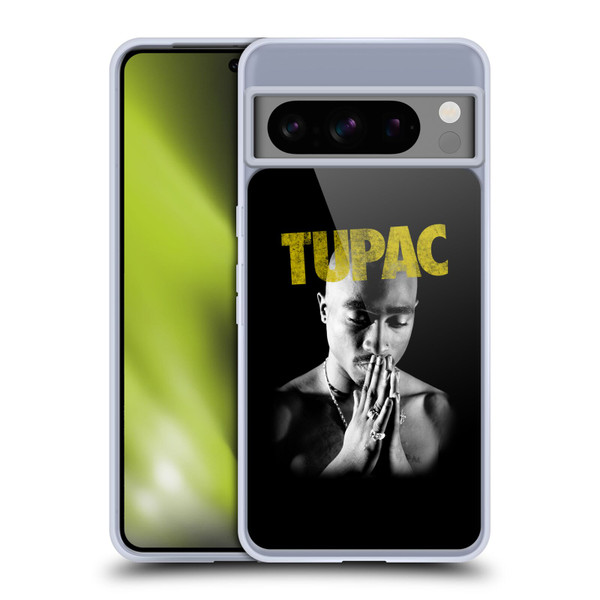 Tupac Shakur Key Art Golden Soft Gel Case for Google Pixel 8 Pro