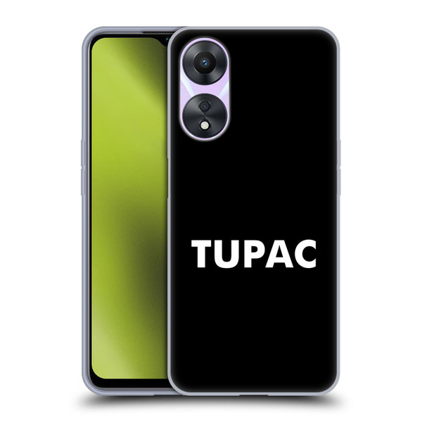 Tupac Shakur Logos Sans Serif Soft Gel Case for OPPO A78 4G
