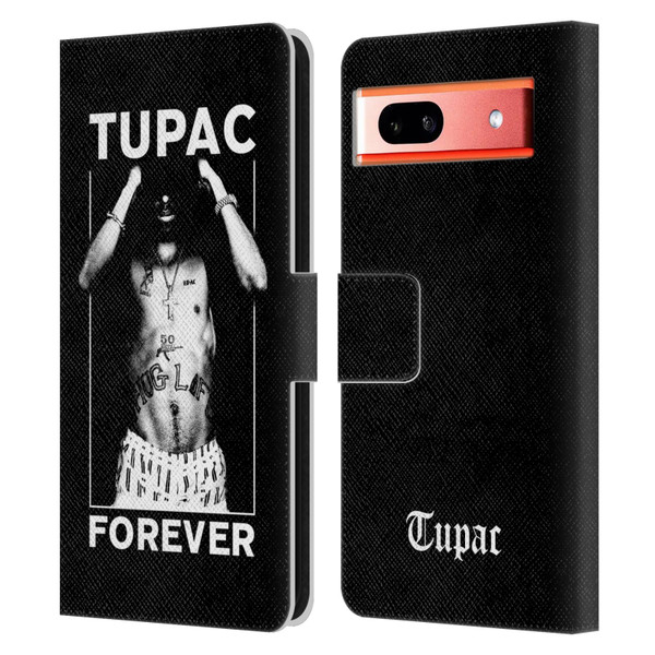 Tupac Shakur Key Art Forever Leather Book Wallet Case Cover For Google Pixel 7a