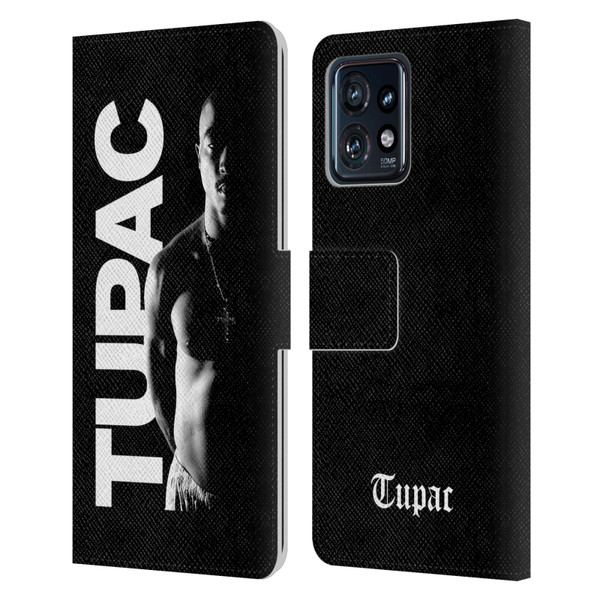 Tupac Shakur Key Art Black And White Leather Book Wallet Case Cover For Motorola Moto Edge 40 Pro