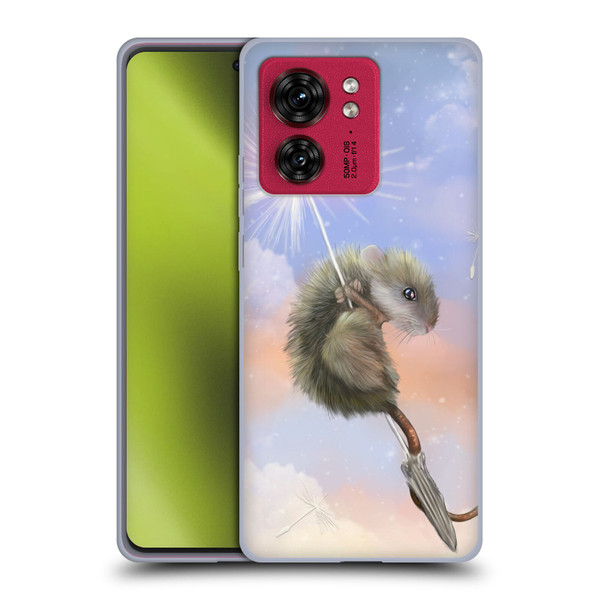 Ash Evans Animals Dandelion Mouse Soft Gel Case for Motorola Moto Edge 40