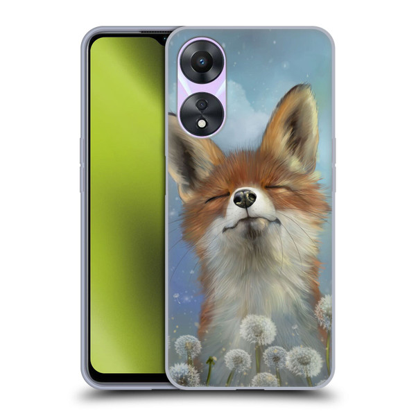 Ash Evans Animals Dandelion Fox Soft Gel Case for OPPO A78 5G