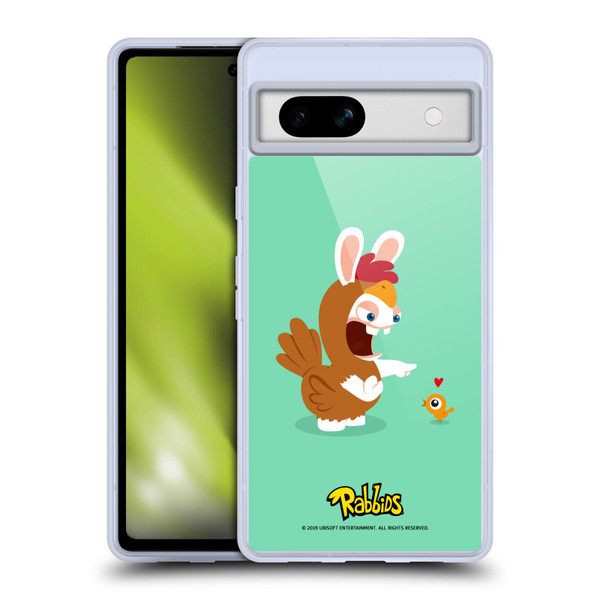 Rabbids Costumes Chicken Soft Gel Case for Google Pixel 7a