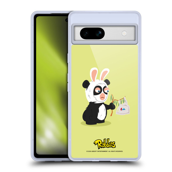 Rabbids Costumes Panda Soft Gel Case for Google Pixel 7a
