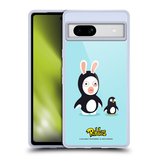 Rabbids Costumes Penguin Soft Gel Case for Google Pixel 7a