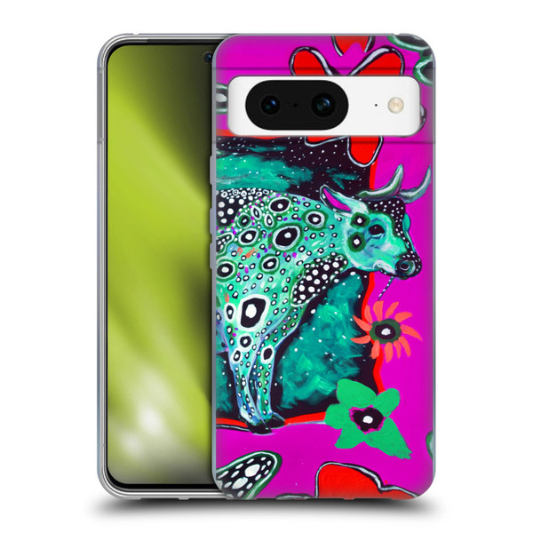 Mad Dog Art Gallery Animals Cosmic Cow Soft Gel Case for Google Pixel 8
