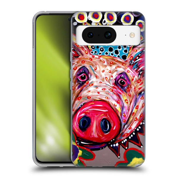 Mad Dog Art Gallery Animals Missy Pig Soft Gel Case for Google Pixel 8