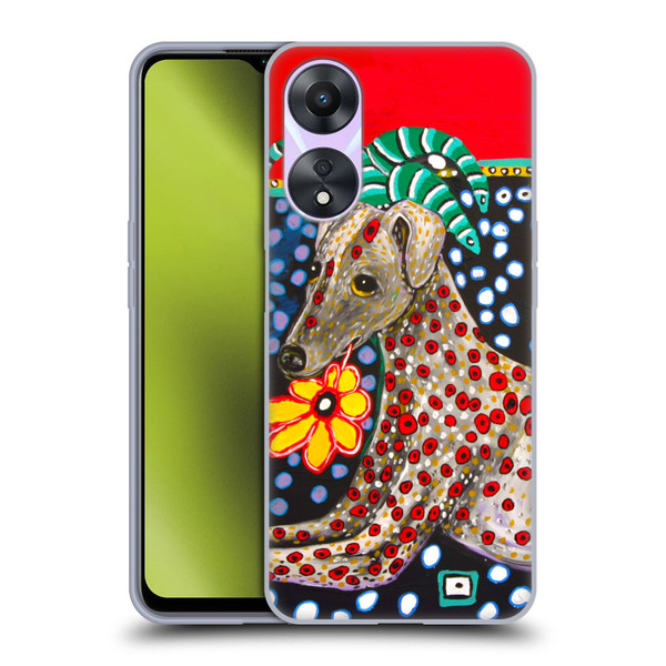 Mad Dog Art Gallery Dogs 2 Greyhound Soft Gel Case for OPPO A78 5G