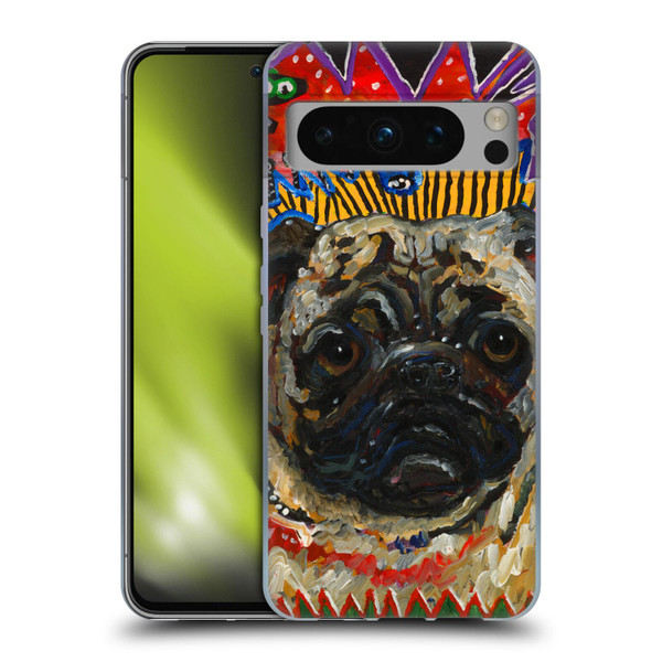 Mad Dog Art Gallery Dogs Pug Soft Gel Case for Google Pixel 8 Pro