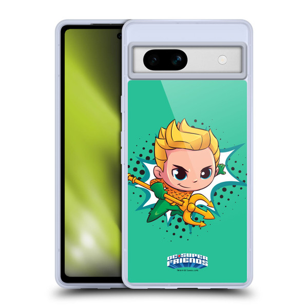 Super Friends DC Comics Toddlers 1 Aquaman Soft Gel Case for Google Pixel 7a