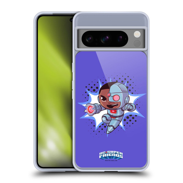 Super Friends DC Comics Toddlers 1 Cyborg Soft Gel Case for Google Pixel 8 Pro