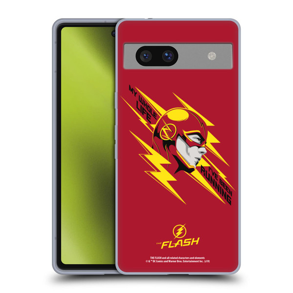 The Flash TV Series Graphics Barry Head Soft Gel Case for Google Pixel 7a