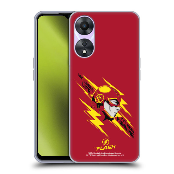 The Flash TV Series Graphics Barry Head Soft Gel Case for OPPO A78 5G