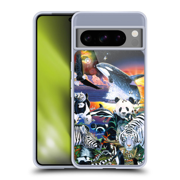 Graeme Stevenson Assorted Designs Animals Soft Gel Case for Google Pixel 8 Pro