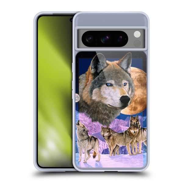 Graeme Stevenson Assorted Designs Wolves Soft Gel Case for Google Pixel 8 Pro