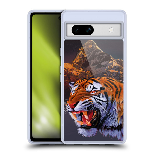 Graeme Stevenson Wildlife Tiger Soft Gel Case for Google Pixel 7a