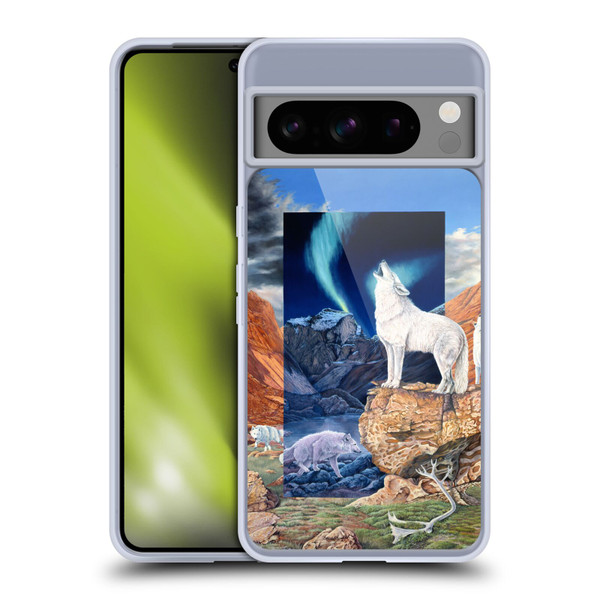 Graeme Stevenson Wildlife Wolves 3 Soft Gel Case for Google Pixel 8 Pro