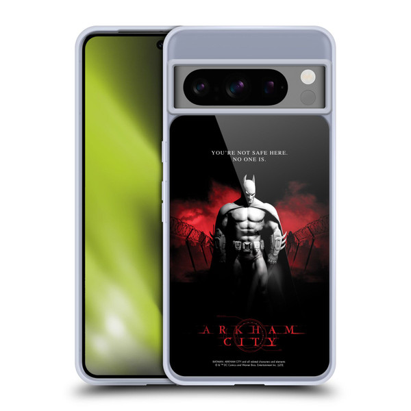 Batman Arkham City Graphics Batman Not Safe Here Soft Gel Case for Google Pixel 8 Pro