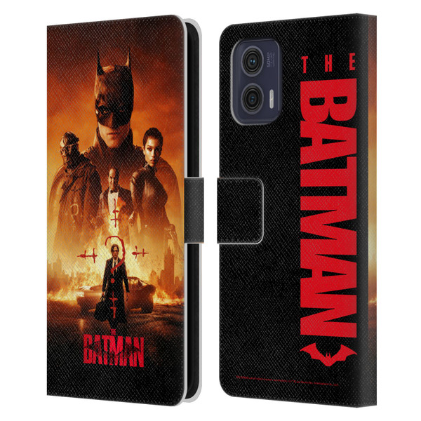 The Batman Posters Group Leather Book Wallet Case Cover For Motorola Moto G73 5G