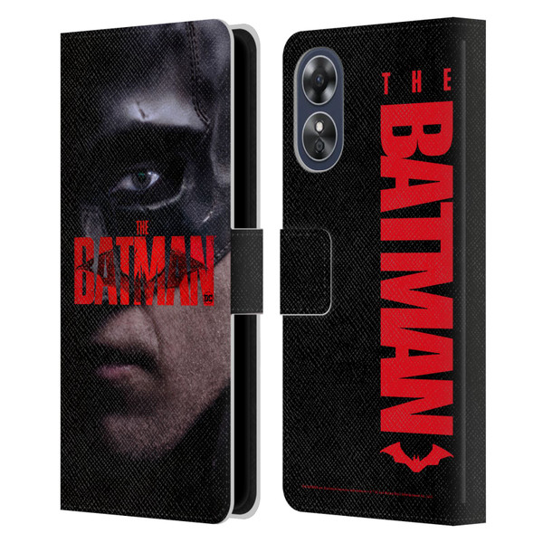 The Batman Posters Close Up Leather Book Wallet Case Cover For OPPO A17
