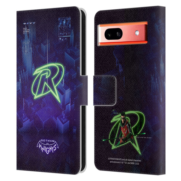 Gotham Knights Character Art Robin Leather Book Wallet Case Cover For Google Pixel 7a