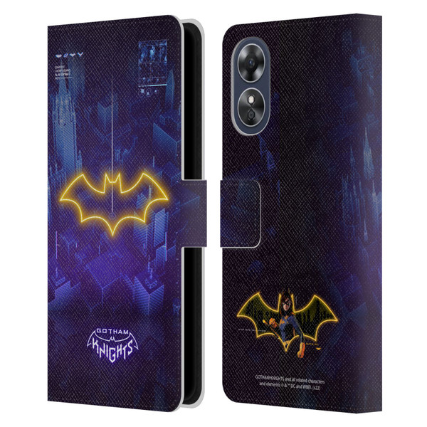 Gotham Knights Character Art Batgirl Leather Book Wallet Case Cover For OPPO A17