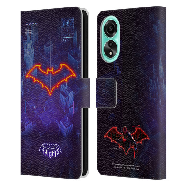 Gotham Knights Character Art Red Hood Leather Book Wallet Case Cover For OPPO A78 4G